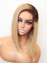 Brooklyn Hair Ombre Ash Blonde 5x5 HD Pre-Cut Lace Glueless Bob Style Wig